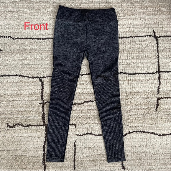 Fabletics Black/Gray Mid-Rise Full-length Leggings, Size Small - Picture 2 of 4